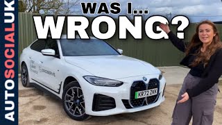 Ive changed my mind  BMW i4 review Real world range test [upl. by Shina471]