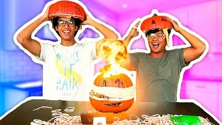 EXPLODING PUMPKIN CHALLENGE [upl. by Marcell]