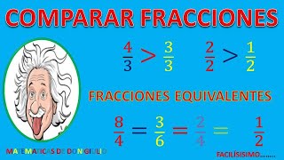 COMPARAR FRACCIONES Y EQUIVALENTES [upl. by Luigino]