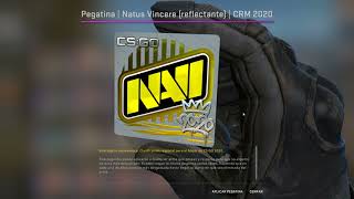 CSGO pegatina NAVI reflectante CRM2020 [upl. by Anyotal734]