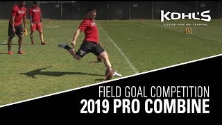 Field Goal Competition  2019 Pro Combine [upl. by Hartley]