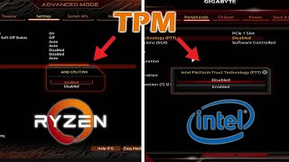 How to enable TPM 20 in Bios WindowsAdminWorld [upl. by Schnell]