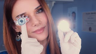 ASMR UNPREDICTABLE Cranial Nerve Exam  Eye Exam  Light Tests  Soft Spoken Medical Role Play [upl. by Allista]