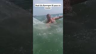 Real life Rasengan 15 years to master waves waterball rasengan [upl. by Malissia]