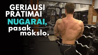 Geriausi pratimai NUGARAI pasak mokslo [upl. by Sieber]