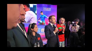 Rabat 2024  Emmanuel Macron déclare sa flamme au monde du gaming et de lesport [upl. by Nainatrad58]