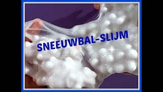 Sneeuwbal SLIJM maken met lijm van WIBRA [upl. by Arnaud]