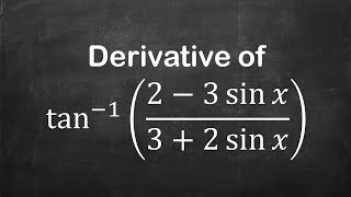 How to find derivative of arctan2  3sin x3  2sin x  Derivative of Trigonometric Functions [upl. by Bowles]