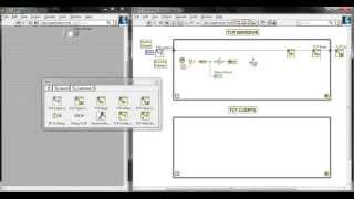 TCP en LabVIEW [upl. by Rozelle]