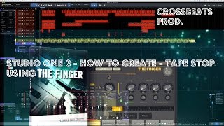 Studio one 3  Tape Stop effect Using The Finger  Native Instruments [upl. by Adnohsirk743]