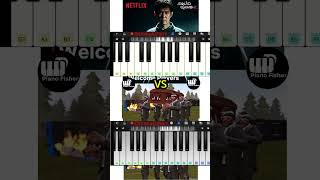 SQUID GAME Sessions 2 Trailer Theme Vs Coffin Dance Meme Song  Easy Piano Tune shorts [upl. by Kariv553]