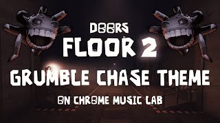 Roblox DOORS FLOOR 2  Grumble Chase OST on Chrome Music Lab kinda  Zz3pTer [upl. by Esinnej]