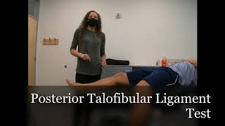 Posterior Talofibular Ligament Test [upl. by Elburr]