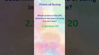 8 Place of suing  AIBE  CPC 1908  Section 20 of CPC 1908 [upl. by Ibrek]