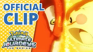 Pikachu vs Charizard 💥  Pokémon Ultimate Journeys The Series  Official Clip spoiler alert [upl. by Bonnee]