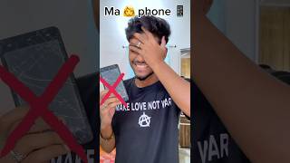 মা 😡এর ফোন📱গেলোরে 😭minivolgs shortvideo funny comedy prank [upl. by Yelda123]