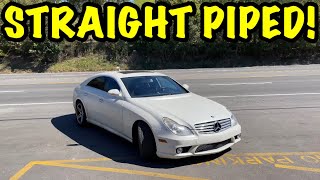 We Straight Piped a 2008 Mercedes CLS 550 55L V8 [upl. by Ineslta]