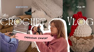 CHYBA ZEPSUŁAM SWETER 8 H PRACY  WEEKENDOWY VLOG ✨ [upl. by Arriek]