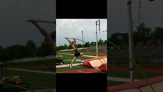 Pole vaulting GONE WRONG shorts [upl. by Ydac]