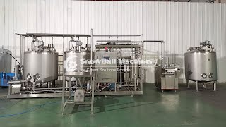 ice cream HTSTbatch pro mixing machines Aging tank Pasteurizer CIP Homogenizer [upl. by Izawa]