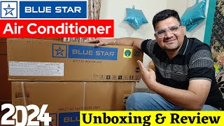 Bluestar AC Installation Review amp Feature ⚡ Blue star 15 Ton 5 Star Inverter Split AC 2024 [upl. by Joela]