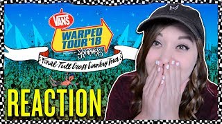 REACTING TO THE FINAL WARPED TOUR LINEUP [upl. by Irat]