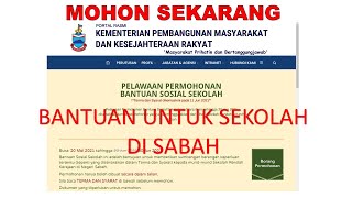 MOHON SEKARANG BANTUAN SOSIAL SEKOLAH DI SABAH [upl. by Eilyw]