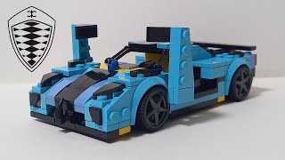 LEGO Koenigsegg Agera RS MOC With Working Doors and Stowable Roof [upl. by Ajan]