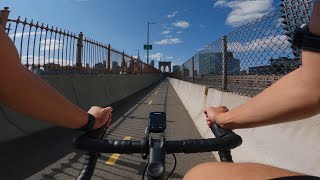 4K  NYC Bike Tour  Brooklyn Bridge [upl. by Orimisac43]