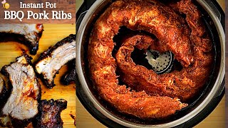 Instant Pot Ribs  5 Ingredient Recipe  Low Carb  KetoFriendly  BBQ Ribs [upl. by Gnap]