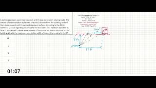 PE Exam Practice Problem 69 Site Development  Safety OSHA  Slope Stability [upl. by Hanahs570]