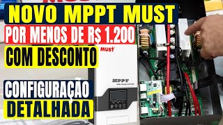 NOVO Controlador Solar MPPT MUST Ideal para Baterias LifePO4  MUST PC186015F [upl. by Singer]