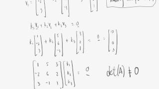 2554 Math 3 lecture 4 Ch 432 linearly independent set of vectorsavi [upl. by Ahsaten]