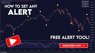 How to set ALERTS for ANY indicator on TradingView [upl. by Tdnerb645]