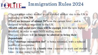 Immigration Rules 2024 with LIIE Immigration  Baljinder Singh Rathour [upl. by Ueih]