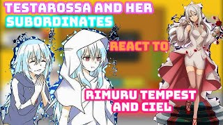 testarossa and her subordinates react to Rimuru and ciel  Gacha Reaction  all parts [upl. by Fiedling]