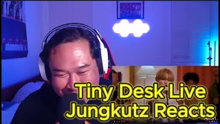 Jungkutz Livestream Reaction to V of BTS Tiny Desk Live Performance [upl. by Saundra]