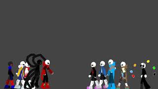 Everytale 5 ink sans vs error sans and nightmare sans part3 [upl. by Wyon]