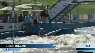 Anatole Delassus France U23 Final  2023 ICF CanoeKayak Slalom U23 World Championships Krakow [upl. by Fauman]