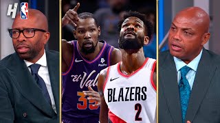 Inside the NBA reacts to Trail Blazers vs Suns Highlights [upl. by Hanshaw]