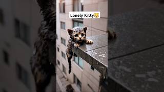 Lonely Kitty 😿😭 cat cute funny kitten shorts viralshorts trending shortsvideocartoonstory [upl. by Simmie121]