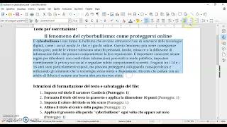 esercizio bullismo e cyberbullismo [upl. by Edrock]