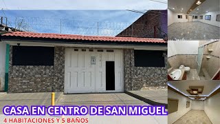 SE VENDE CASA EN BARRIO EL CALVARIOCENTRO DE SAN MIGUEL215000WSAPP 1 938 444 0707 [upl. by Darcie]