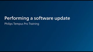 Tempus Pro Performing a Software Update [upl. by Ramsdell524]