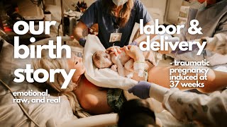 BIRTH VLOG  emotional induction labor amp delivery of our first baby [upl. by Schoenfelder]