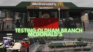 Testing OldHam Branch Mcdonalds Roblox [upl. by Ameyn]