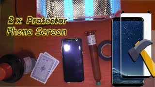 Samsung S8 s9 Display Voll schutz panzerglas installation mit loca tips [upl. by Alvan]