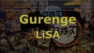 Karaoke♬ Gurenge  LiSA Demon Slayer [upl. by Chuipek]