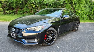 2017 INFINITI Q60 Red Sport wINFINITI Performance Exhaust POV Test DriveReview [upl. by Rossi]