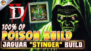 Diablo 4 Spiritborn Jaguar quotStingerquot Build Guide  OP POISON BUILD [upl. by Naitsirk494]